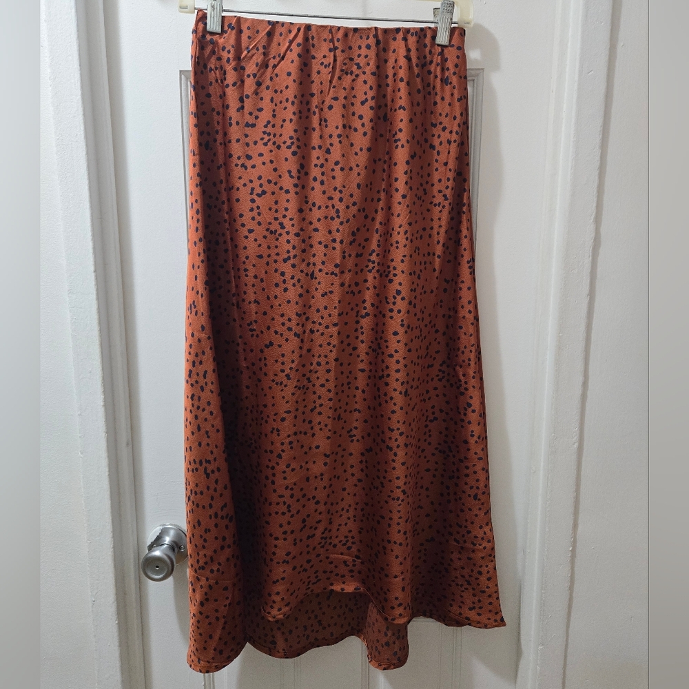 Petal + Pup Satin Midi Skirt • Small/Size 6 • Soft Girl / Y2K / Boho Chic
